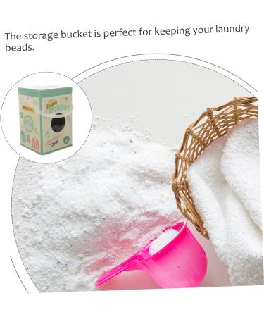 Alipis 2pcs Laundry Detergent Storage Box Washing Powder Bucket Whole Grains Plastic 22.30X15.20X15.20CMx2pcs As Shownx2pcs - Buy Online on SooperMarket.com