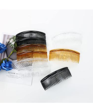 30 Pack Small Plastic Side Hair Comb & Clips for Women - Bridal Wedding Veil Accessory - Buy Online on SooperMarket.com