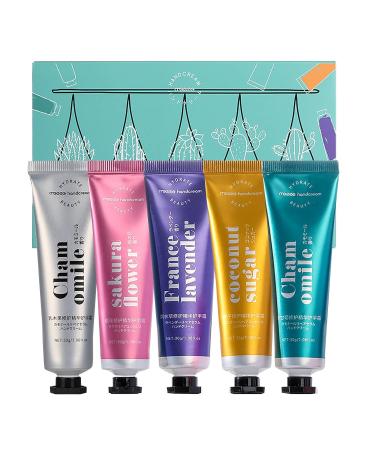 Vegan Plant Fragrance Hand Care Cream - 5pcs Mini Moisturizers for Dry Cracked Hands - Nourishing Formula for Soft Hands - Buy Online on SooperMarket.com