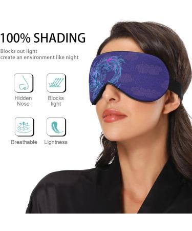 Haskirky Breathable Light Blocking Eye Mask for Deep Sleep - Adjustable Adult Men and Women Travel and Meditation Comfort - Purple - Buy Online on SooperMarket.com