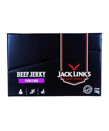 Jack Link's Beef Jerky Teriyaki 12 Pack - High Protein Snack | Exotic Flavor | Perfect for On-the-Go & Office - Buy Online on SooperMarket.com