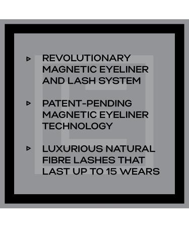 Eylure PROMAGNETIC Eyeliner & Lash Kit No. 007 - Black Natural Fibre Lashes - Fluttery Light - Buy Online on SooperMarket.com