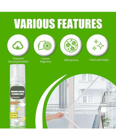 No-Disassembly Window Screen Foam Cleaner Cleaning Agent For Window Screen Cleaner 100ML Window Screens Cleaning Spray Window Screen Cleaner Spray Window Cleaning Foam Spray (1pcs) - Buy Online on SooperMarket.com