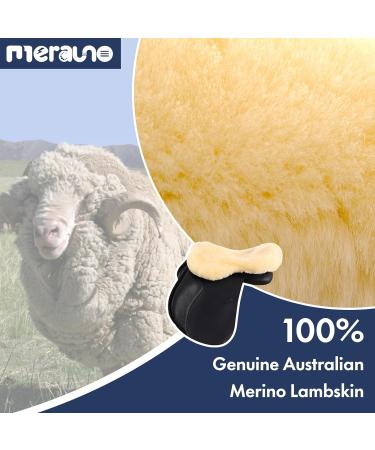 Merauno Sheepskin Horse Saddle Seat Saver Lambskin Horse English Saddle Seat Cover - Buy Online on SooperMarket.com