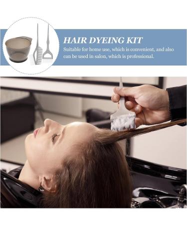 Healifty Hair Dye Coloring Kit - Bowl, Brush, Comb - Salon & Home Hair Dying Accessory Set (Grey) - Buy Online on SooperMarket.com
