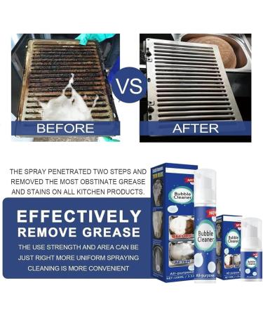 Lazzda Bubble Cleaner Bubble Cleaner Foam Spray Bubble Cleaner All-Purpose Rinse-Free Cleaning Spray Heavy Duty Stubborn Grease & Grime Remover Spray Rinse Free Cleaning Spray (100ml*3) - Buy Online on SooperMarket.com