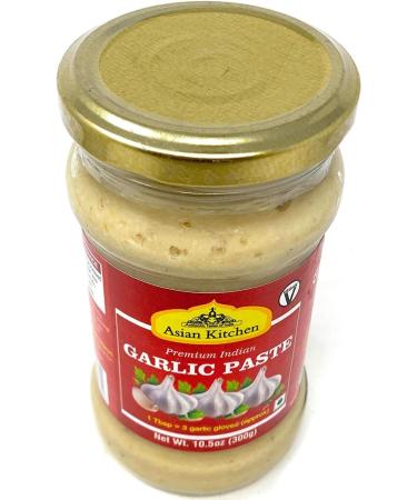Authentic Asian Kitchen Garlic Cooking Paste 10.5oz - Vegan, Gluten Free, Non-GMO - Indian Origin | 300g Glass Jar - Buy Online on SooperMarket.com