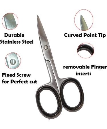YSCARE Stainless Steel Cuticle Nail Scissors for Manicure and Pedicure - Silver - Buy Online on SooperMarket.com
