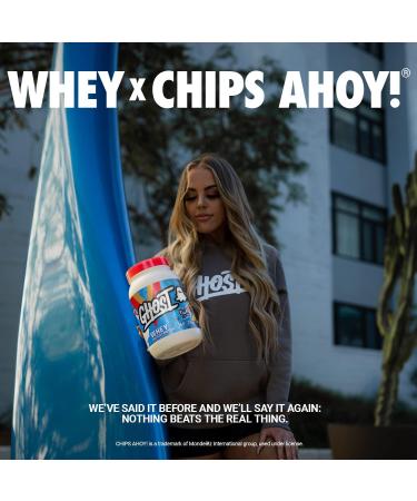 GHOST WHEY Protein Powder - 2lb 25g of Protein - Whey Protein Blend - Post Workout Fitness & Nutrition Shakes Smoothies Baking & Cooking (Chips Ahoy!) - Buy Online on SooperMarket.com