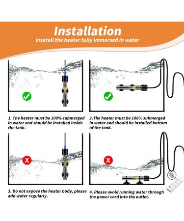 FREESEA 25W Aquarium Fish Tank Heater - Submersible, Adjustable Thermostat for Betta & Turtle - Ideal for Under 75 Gallon Tanks - Buy Online on SooperMarket.com