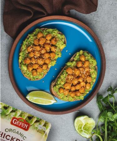 Gefen Organic Cooked Chickpeas 16.9oz (3 Pack) - Ready to Eat & Salad-Ready - Buy Online on SooperMarket.com