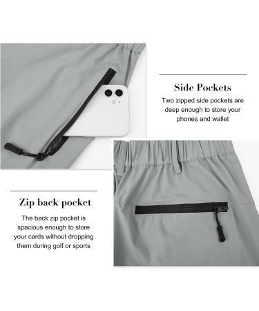 Suwangi Men's Quick-Dry Cargo Shorts - Light Gray Medium | Outdoor Athletic & Travel Gear - Buy Online on SooperMarket.com