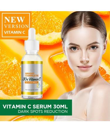 Shefave Vitamin C Serum for Face - Dark Spot Remover - Face Serum with 30x Vitamin C and Hyaluronic Acid - Anti-Dark Spot Serum - Fading Dark Spots for Tired Pale Skin - Buy Online on SooperMarket.com