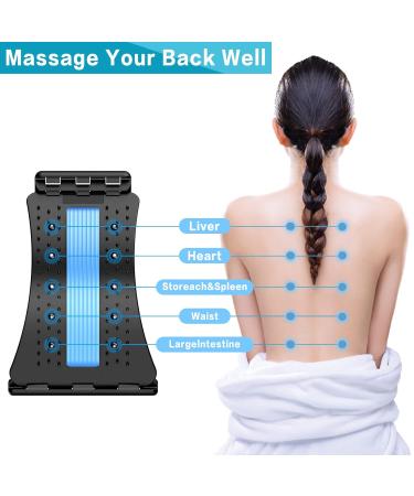 UniForU Back Stretcher Lumbar Stretcher Multi-Level Lumbar Stretching Device with Accupressure Points (Blue) - Buy Online on SooperMarket.com
