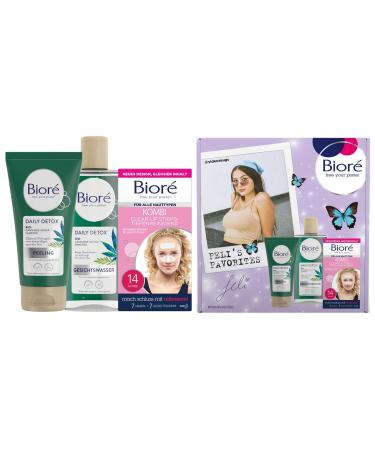 Bior Feli's favorites advantage set - Clear -up strips for the nose and face facial peeling and facial water - deep cleaning for the skin 700 g