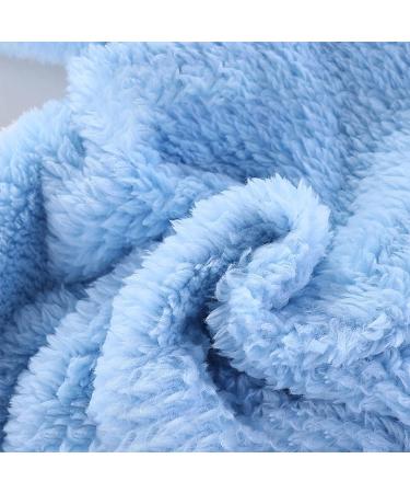 Newborn Baby Cartoon Bear Snowsuit Winter Coat Fleece Hooded Romper Jumpsuit 6-9 Months - Blue Rabbit - Buy Online on SooperMarket.com
