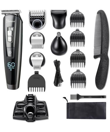 Hatteker Hair Clippers Beard Trimmer - Cordless Grooming Kit for Men, Kids, Adults - LED Display, USB Rechargeable, Wet & Dry - Buy Online on SooperMarket.com