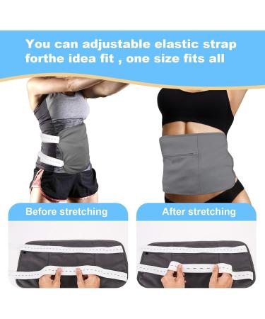 4-Hour Reusable Castor Oil Pack for Belly Neck & Chest Relief | Comfortable Massage Belt - Dark Gray - Buy Online on SooperMarket.com