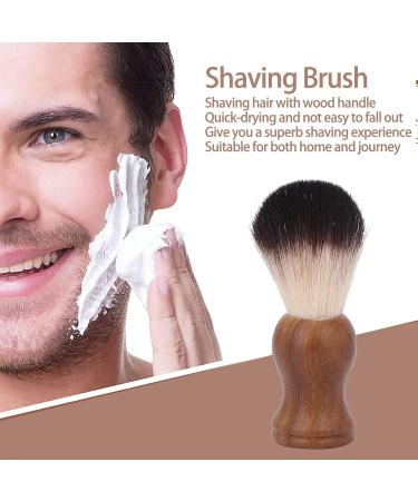Professional Shaving Brush with Wooden Handle - Perfect for Home Hair Salons & Men s Grooming - Buy Online on SooperMarket.com