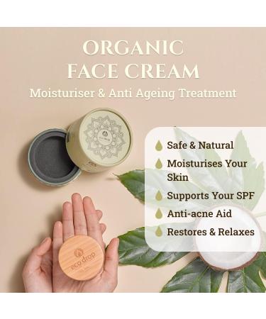 Ecodrop Organic Face Cream | Advanced Daily Facial Cream for Women | 100% All Natural Ingredients | Moisturiser & Anti Ageing Treatment - Buy Online on SooperMarket.com