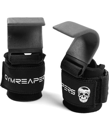 Gymreapers Weight Lifting Hooks - Heavy Duty Power Wrist Straps for Deadlifts, Pull Ups, Shrugs - Men and Women Gym Gloves (Gray) - Buy Online on SooperMarket.com