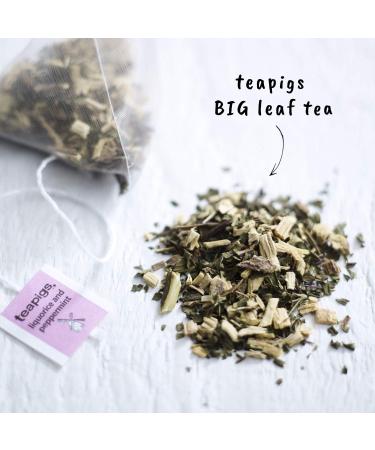 teapigs Liquorice & Peppermint Tea Bags - 50 Count, Caffeine-Free Sweet Blend - Buy Online on SooperMarket.com
