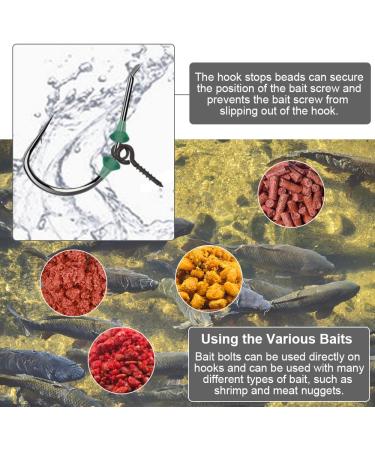 Ottymo 20 Screw Bait & 50 Hook Stopper Bait Screws Stainless High Toughness Carp Fishing Accessories - Buy Online on SooperMarket.com