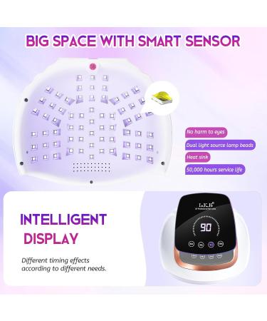 Buy Wisdompark 268W UV LED Nail Lamp - LCD Touch Screen 4 Timer Settings Perfect for Gel Nails - International Shipping - Buy Online on SooperMarket.com