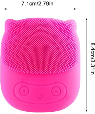 Toseky Face Exfoliator Scrubber | Penguin Shape Vibrating Face Scrub Brush - Rechargeable Wash Brush for Deep Cleaning Skin Waterproof Skin Care Face Brushes Red - Buy Online on SooperMarket.com