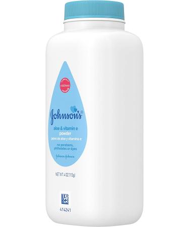 Johnson's Baby Cornstarch Powder with Aloe & Vitamin E - Hypoallergenic, Paraben-Free, 4 oz (Pack of 1) - Buy Online on SooperMarket.com