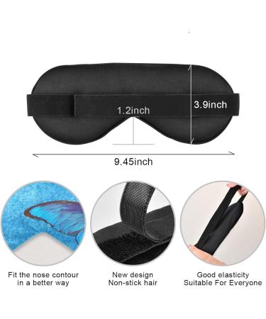 Hasikry Light Blocking Eye Mask for Deep Sleep - Breathable & Adjustable for Men and Women - Perfect for Travel, Yoga, and Meditation - Morpho Blue - Buy Online on SooperMarket.com