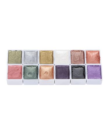 Nail Watercolor Paint ANGGREK Solid Pearl Glitter Nail Art Painting Pigment Manicure Watercolor Nail Art Painting Polish Home Nail Salon Pearlescent Glitter