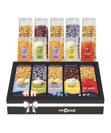 Movie Night Gift Basket for Her: 10-Piece Gourmet Popcorn Set with Kernels, Seasonings - Perfect Gift Idea for Valentines, Anniversary, Mother, Wife - Buy Online on SooperMarket.com