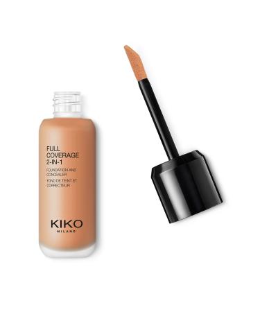 KIKO Milano Full Coverage 2-In-1 Foundation & Concealer 12 - N 80 | 2 in 1 foundation and concealer superior coverage Neutral 80