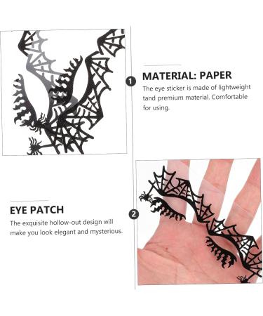 ABOOFAN Halloween Fake Eyelashes 2 Pairs eye shadow stickers false eyelashes Paper halloween eyelashes cross false eyelashes for Fluffy Eyeslash - Buy Online on SooperMarket.com