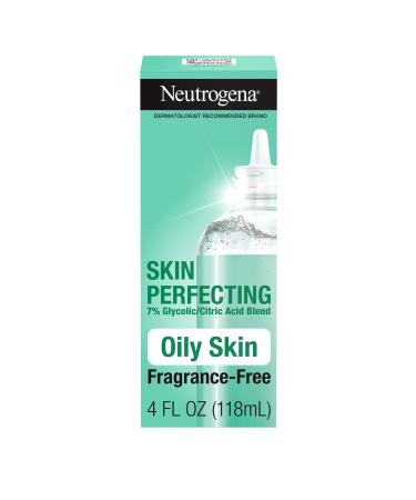 Neutrogena Skin Perfecting Daily Liquid Exfoliant Oily Skin Fragrance-Free 4 fl oz (118 ml)