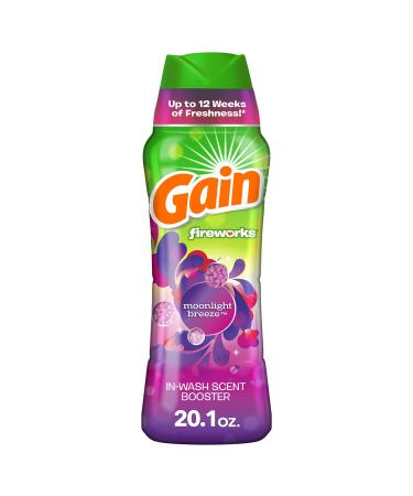 Gain Fireworks Laundry Scent Booster Beads for Washer, Moonlight Breeze, 20.1 oz
