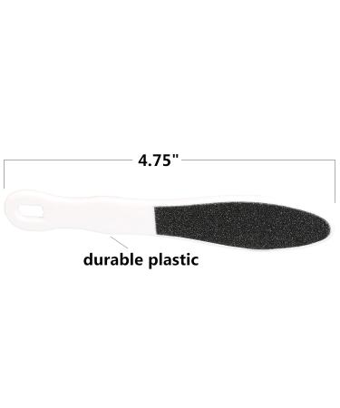 Iconikal 4.75-inch Mini Plastic Emery Board Foot Callus File White 24-Pack - Gentle Foot Care Solution - Buy Online on SooperMarket.com