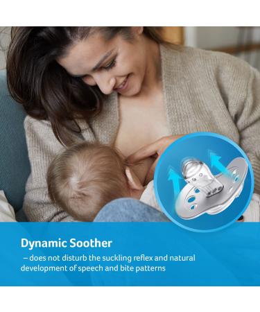LOVI Dynamic Pacifier 18+ Months | BPA-free Silicone | Botanic Collection | 2 Pack - Blue & Green | International Shipping Available - Buy Online on SooperMarket.com