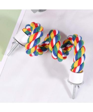 Balacoo Bird Perch Rope Bungee Bird Toy Cage Parrot Chewing Toy (40cm) Size 1 - Buy Online on SooperMarket.com