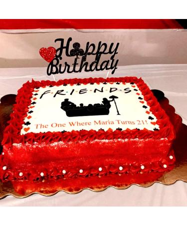 Customize Your Cake with Personalized Edible Image Logo or Photo | 1/4 Sheet (10.5 x 8) Icing Sheet Topper - Buy Online on SooperMarket.com