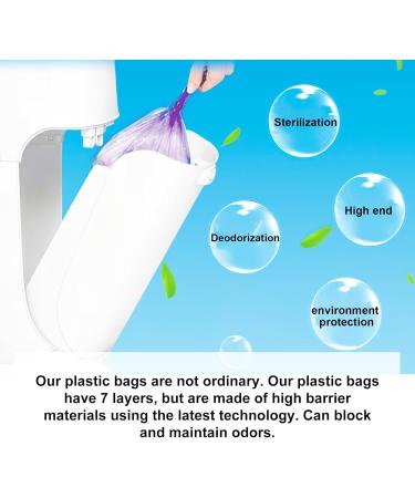 Refilling Foil for Diaper Pail - 12 Smell-Tight Cassettes 4.5m Compatible with Genius Munchkin Angelcare - Purple - Buy Online on SooperMarket.com