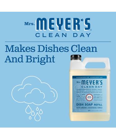 MRS. MEYER'S CLEAN DAY Liquid Dish Soap Refill - Biodegradable Rain Water 48 fl. oz - Eco-Friendly Dishwashing Solution - Buy Online on SooperMarket.com