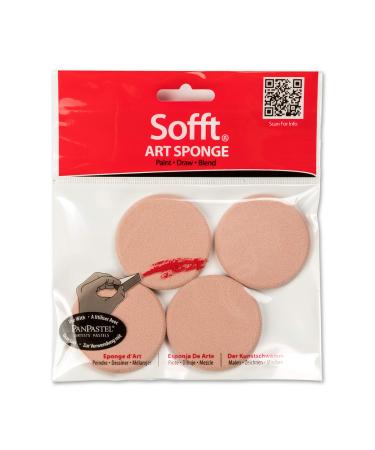 Sofft Tool 61042 Round Sponges Pack of 4 for PanPastel Artist Painting Pastels