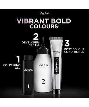 L'Or al Paris Permanent Hair Colour Long-Lasting Shine and Intense Colour For up to 8 Weeks Preference Vivids (Colorista) Deep Black 2.01 x1 pack 2.01 DEEP BLACK ENG - Buy Online on SooperMarket.com
