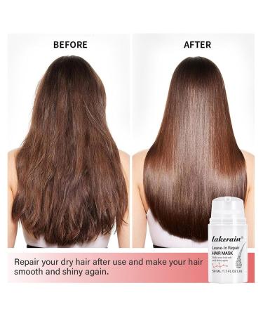 Leave-In Repair Hair Mask | Vegan Collagen for Softening & Restoring Shine | Hydrating Treatment for Dry & Damaged Hair | Split Ends Solution - Buy Online on SooperMarket.com
