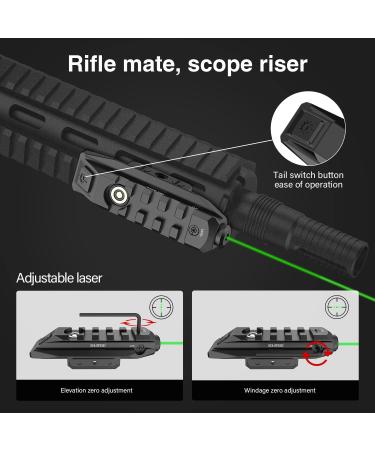 SOLOFISH SL-1107 Green Laser Sight | Low-Profile Tactical Rifle Laser with Picatinny Rail Mount - Magnetic Rechargeable - Buy Online on SooperMarket.com