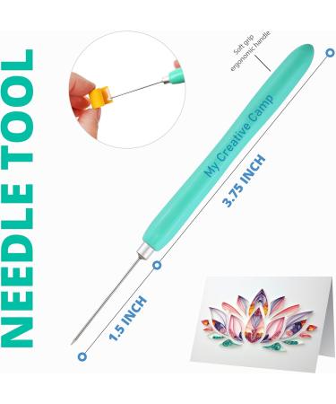 4 Pack Paper Quilling Tools Set with Slotted Tools, Needle, Tweezer, and Storage Box - Buy Online on SooperMarket.com
