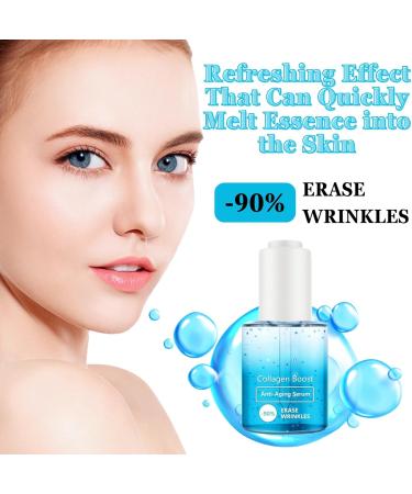 TBeautfave Collagen Boost Anti Aging Serum Collagen Boost Wrinkle Cream Blemish Skin Corrector Serum Collagen Boosting Serum with Hyaluronic Acid Reduce Fine Lines and Wrinkles - Buy Online on SooperMarket.com