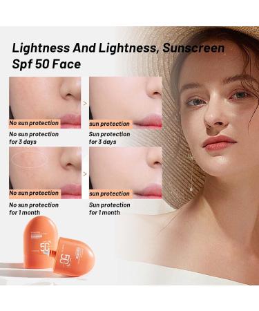 SPF50+ Sun Cream Face Moisturiser Brightening Serum For Face High Protection Against Uva & Uvb Face Suncream Sun Cream For All Skin Types Anti Aging&Skin Brightening Skin Barrier Repair 50g - Buy Online on SooperMarket.com
